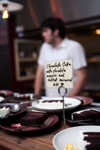 Chocolate mousse wedding cake