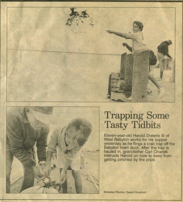 Harold Dieterle, age 11, featured in Newsday